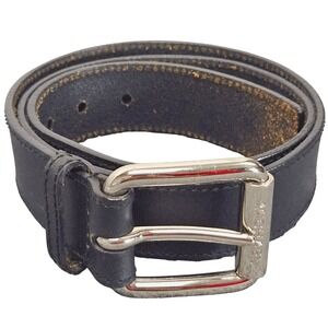 Michael Kors‎ Belt Black Leather Size 36 Classic Buckle Everyday Casual Basics